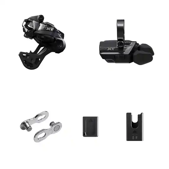 SHIMANO XT Di2 M8250 Kit de actualización GS inalámbrico Collarín de horquilla mediano