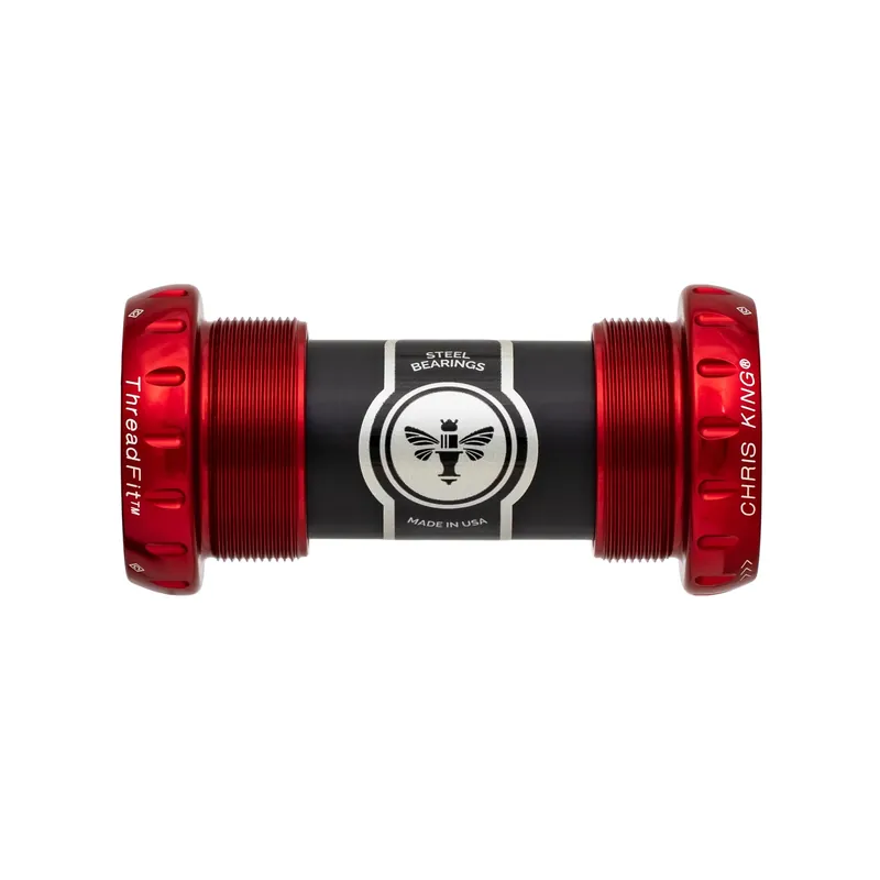 Platos y bielas CHRIS KING ThreadFit 24 68/73mm Rojo