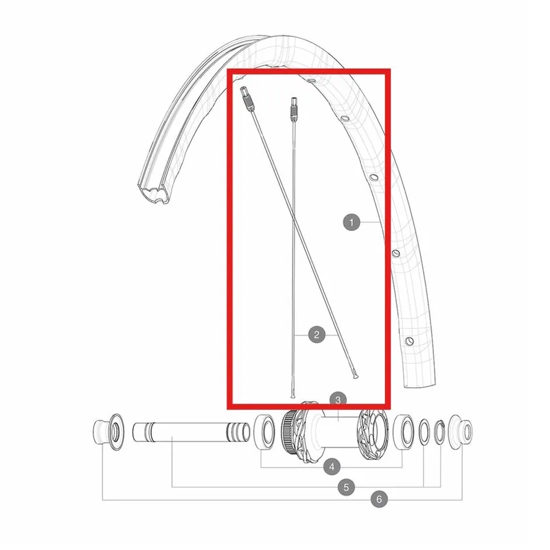 Kit de 12 radios delanteros/traseros MAVIC KSYRIUM SL DISC AERO 294mm M7/7