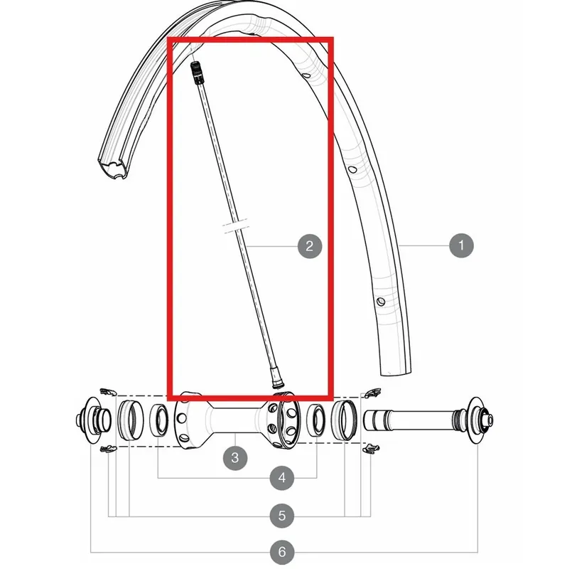 Kit de 10 radios delanteros/traseros MAVIC R-SYS 282,7mm