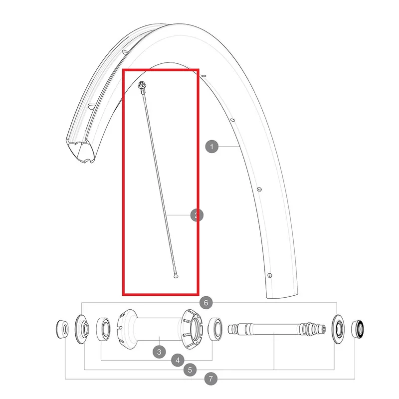 Kit de 12 radios MAVIC COSMIC PRO CARBON 260mm Delantero/Trasero