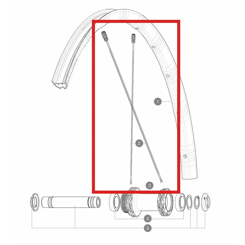 Kit de 12 radios delanteros/traseros MAVIC ALLROAD SL AERO 298mm M7/7