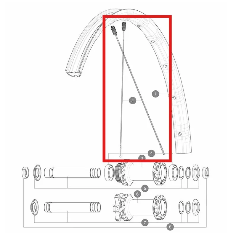 Kit de 12 radios delanteros/traseros MAVIC CROSSMAX SL/SLS/XL/XLS 29" 298mm M7/7