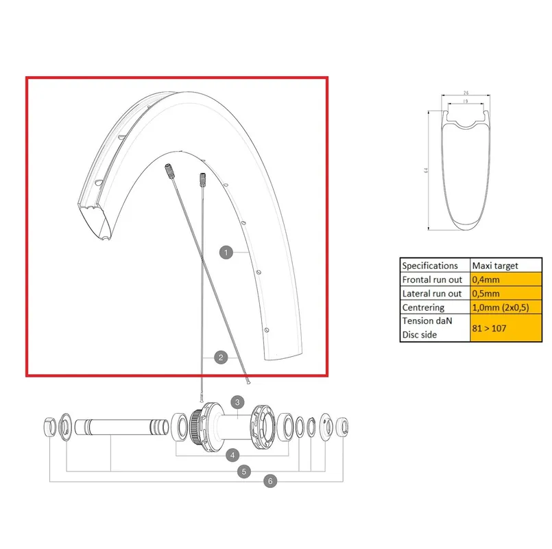 Kit Rueda Delantera MAVIC COSMIC SL 65 UD DISC