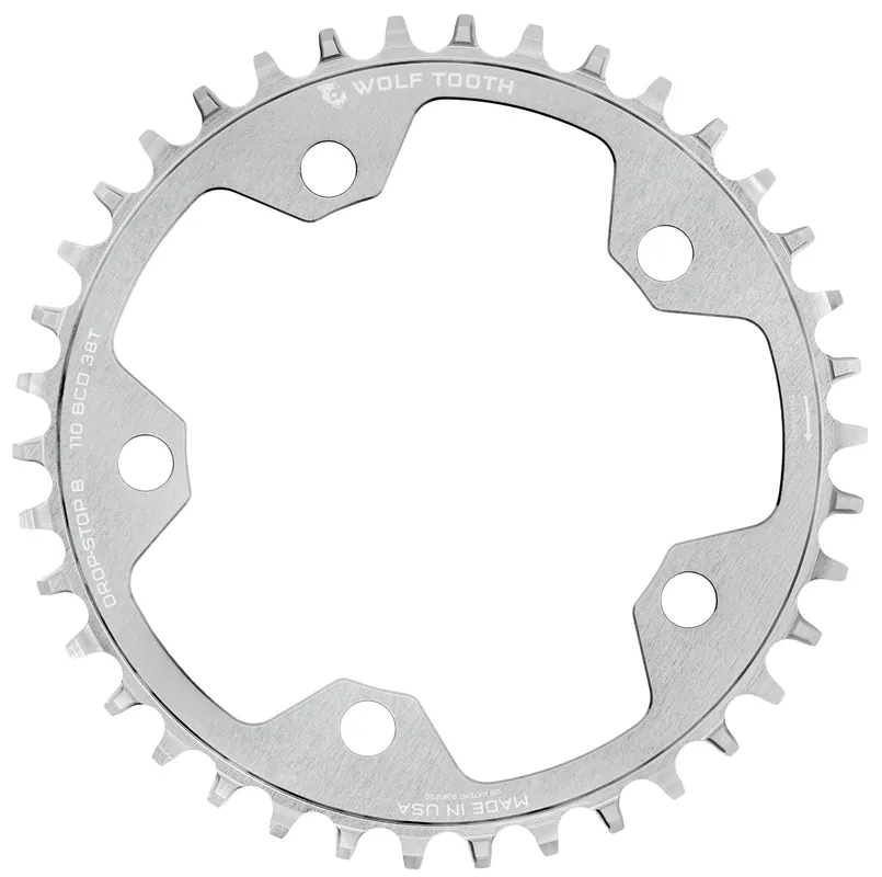 WOLF TOOTH DROP-STOP B GRAVEL/CX 110mm Raw Silver Mono Deck