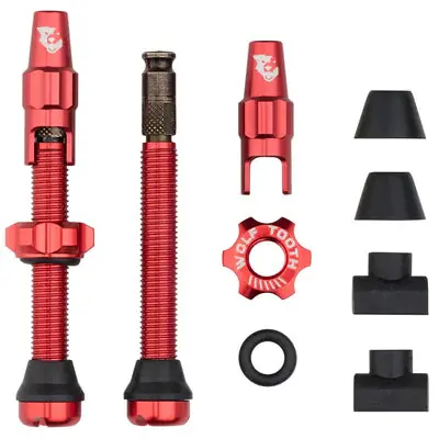 Juego de 2 válvulas tubeless WOLF TOOTH CLIK VALVE Rojo