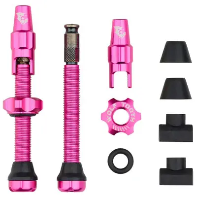 Juego de 2 Válvulas Tubeless WOLF TOOTH CLIK VALVE Rosa
