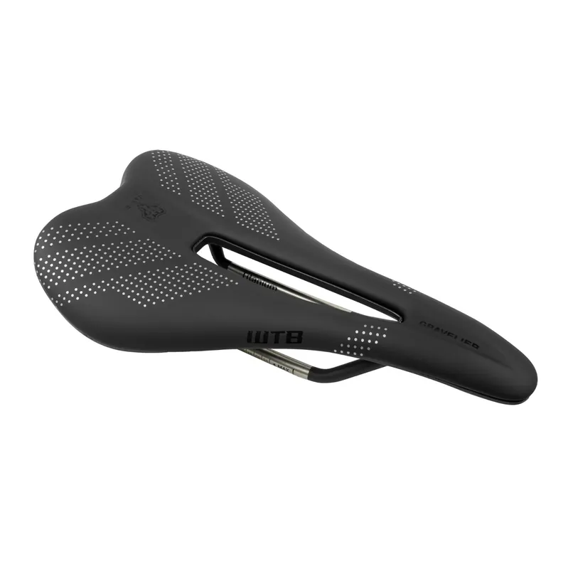 Sillín WTB GRAVELIER Medium 140mm Rails Cr-Mo Negro