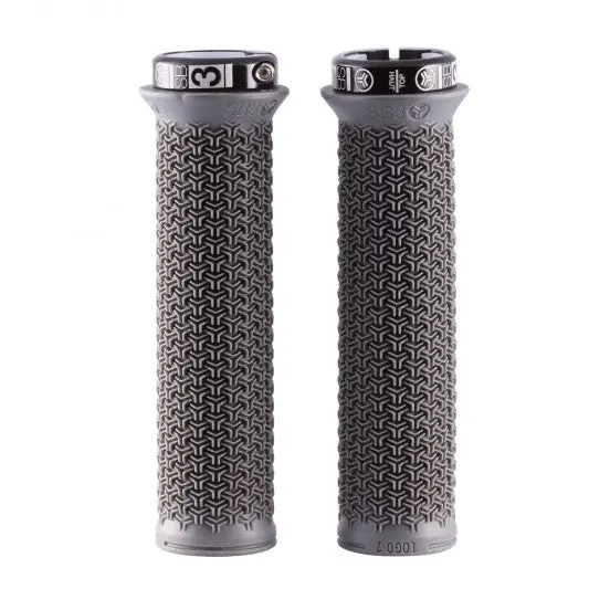 Puños SB3 LOGO 2 Lock-On 136 mm Gris