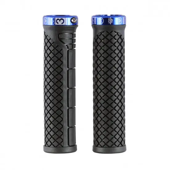 SB3 SHARK Puños Lock-On 132 mm Negro/Azul