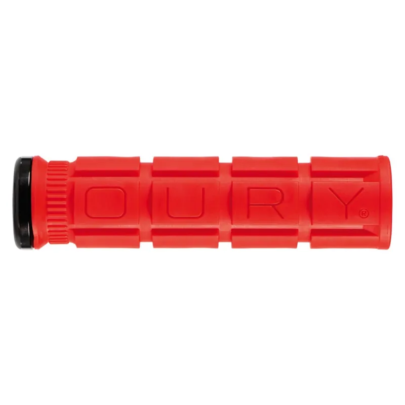 Puños OURY Lock-on V2 135mm Rojo