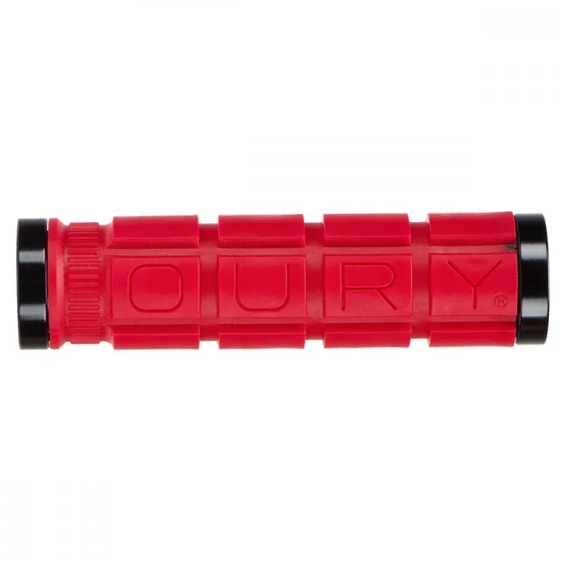 Puños OURY Double Lock-on 127mm Rojo