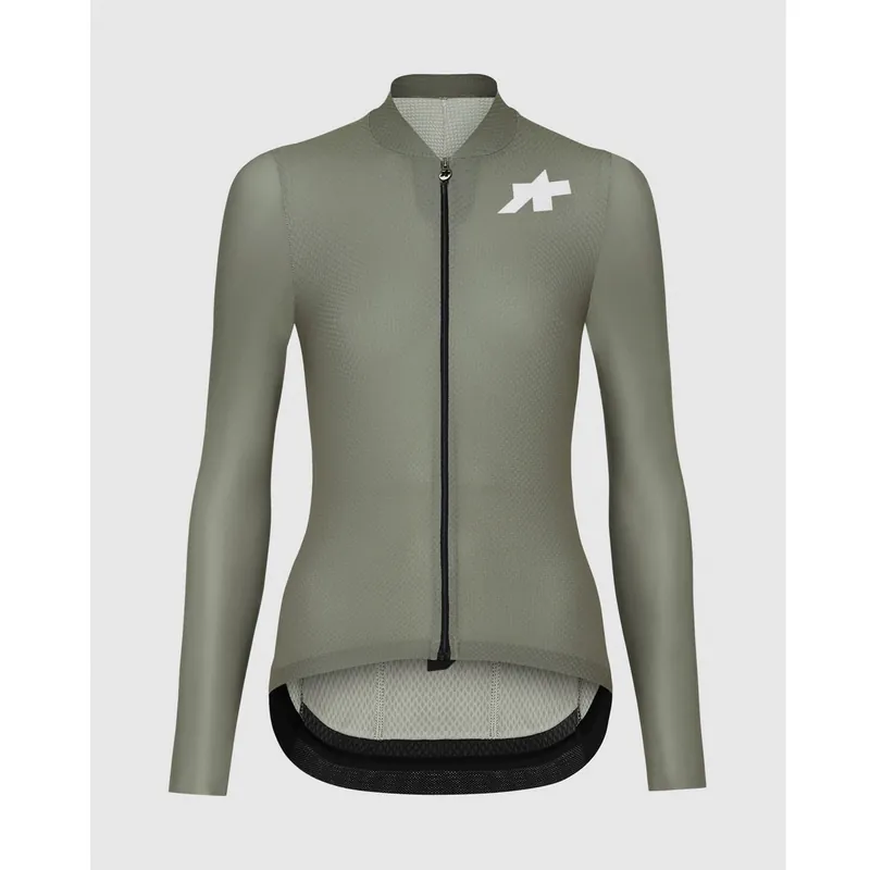 Maillot ASSOS UMA GT S11 EVO Mujer manga larga Verde