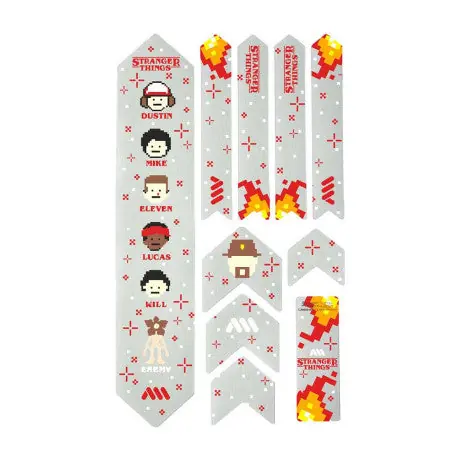 TODO ESTILO DE MONTAÑA EXTRA Protector de marco Stranger Things 8bit Transparente