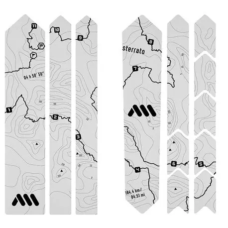 Protector de cuadro adhesivo para ALL MOUNTAIN STYLE EXTRA Gravel/Road Sterrato Negro