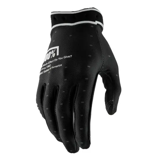 Guantes 100% RIDEFIT Negros