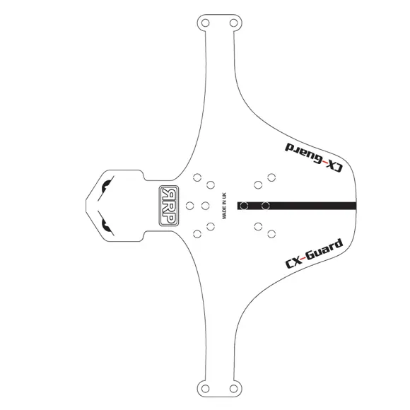Guardabarros delantero RRP CX GUARD Blanco