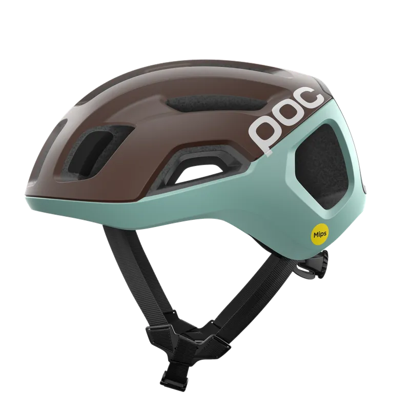 Casco de carretera POC VENTRAL AIR MIPS Marrón/Azul mate
