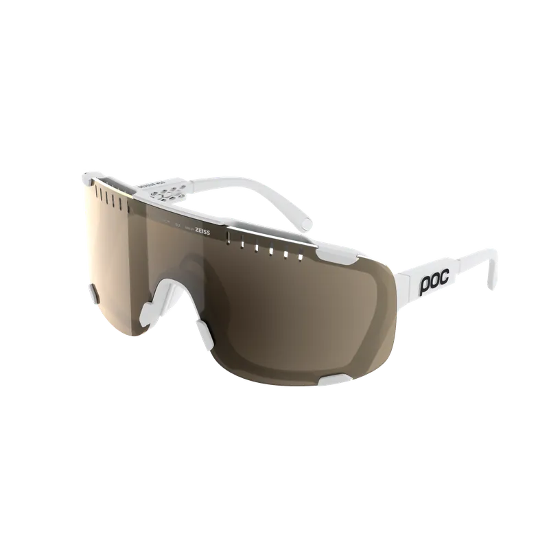 Gafas POC DEVOUR MID White Clarity Trail Partly Sunny Silver Lens