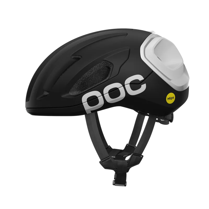 Casco de carretera POC AMIDAL MIPS Negro Mate/Blanco