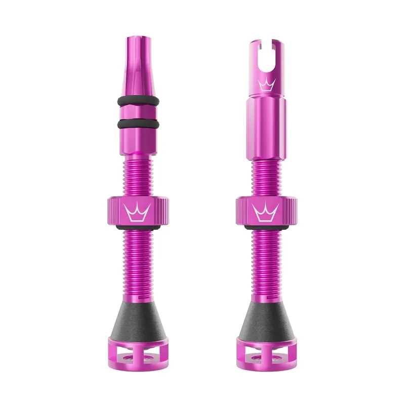 Válvulas Tubeless PEATY'S HOLESHOT FAST FLOW 60mm (x2) Rosa
