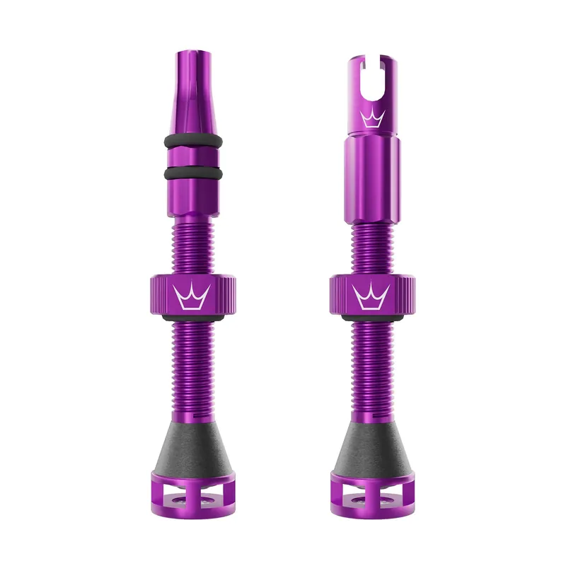 Válvulas Tubeless PEATY'S HOLESHOT FAST FLOW 42mm (x2) Violeta