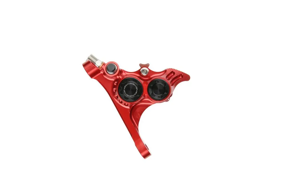 Pinza de Freno Delantera HOPE RX4+ SL FMF (+20) 70mm 4 Pistones DOT Rojo