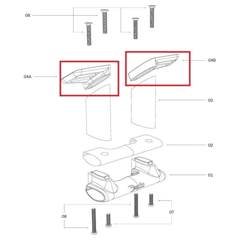 Placas de montaje DEDA para soporte TT314