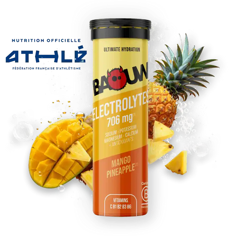 BAOUW Energy Drink (Tubo de 10 comprimidos) Mango/Piña