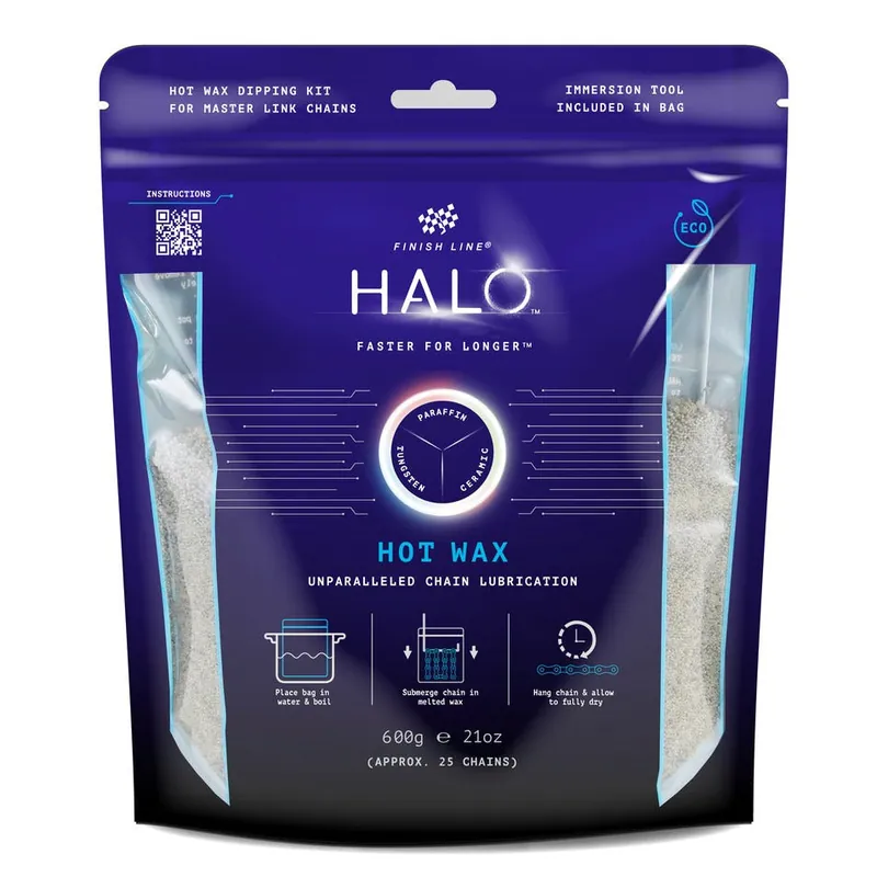 HALO WAX FINISH LINE Lubricante para cadenas Gránulos de cera caliente (600 g)