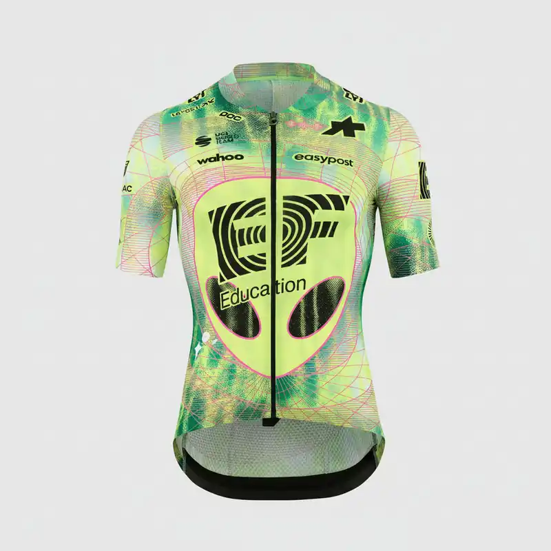 Maillot ASSOS MILLE GT EDUCATION FIRST GIRO Manga corta Negro/Amarillo