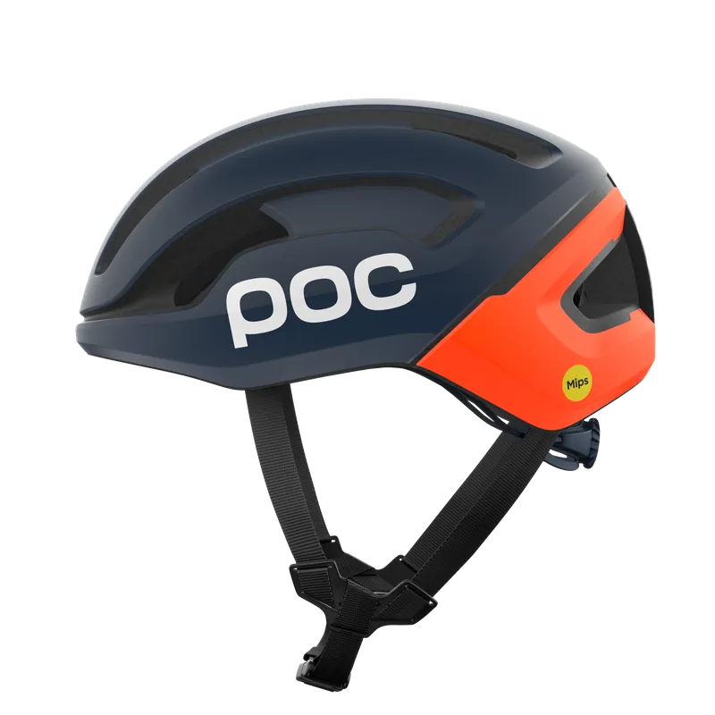 Casco de carretera POC OMNE AIR MIPS Azul marino/naranja mate