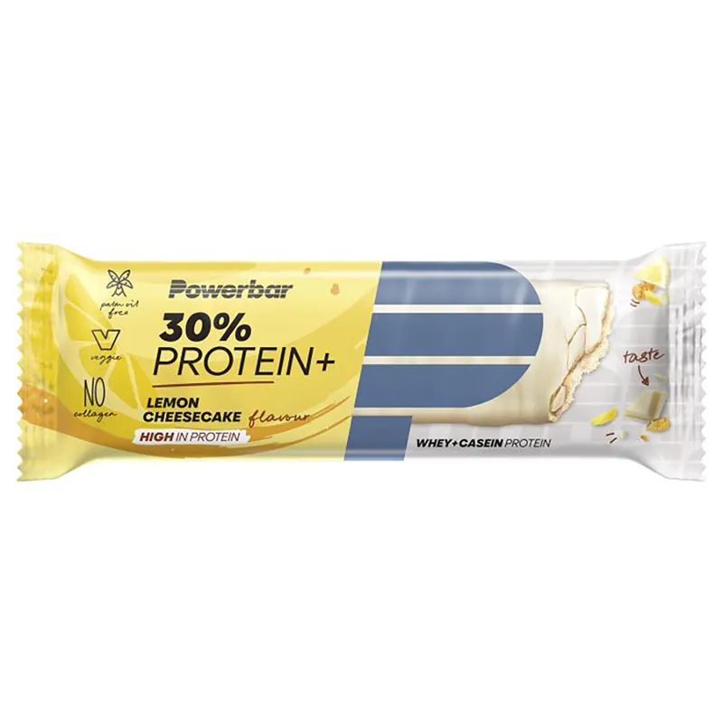 Paquete de 5 (+1 gratis) POWERBAR 30% PROTEIN PLUS Recovery Bars (55 g) Lemon Cheesecake