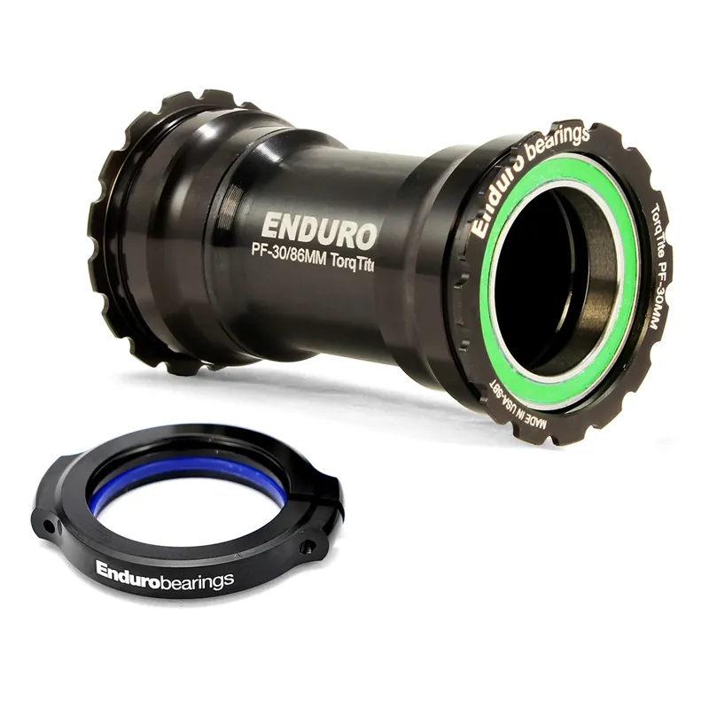 RODAMIENTOS ENDURO TorqTite BB386 Eje de pedalier 30mm Acero inoxidable Negro