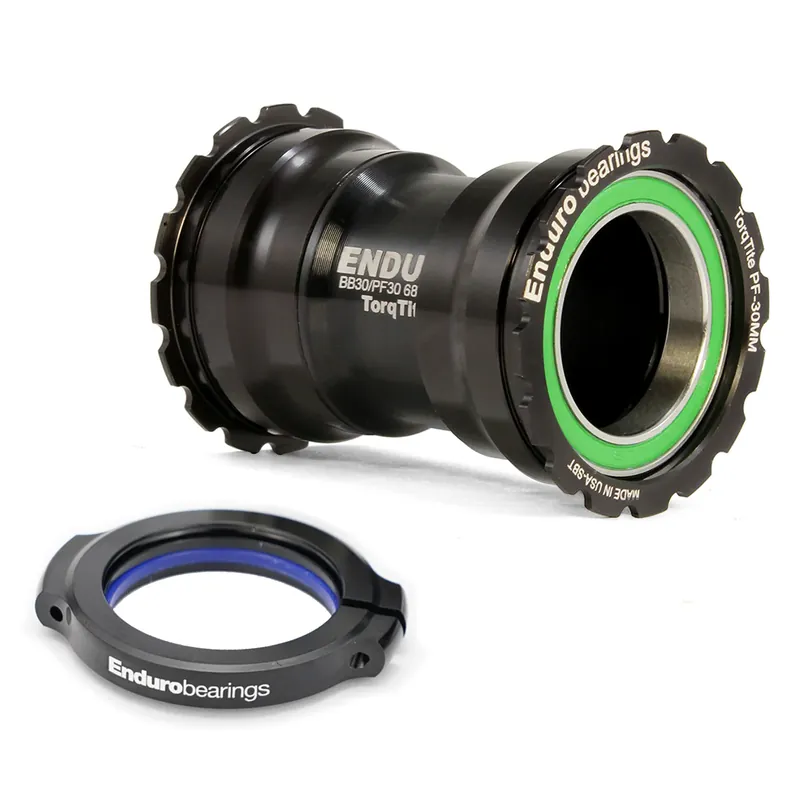 RODAMIENTOS ENDURO TorqTite PF30 eje de pedalier 30mm (Estrecho) Acero inoxidable Negro