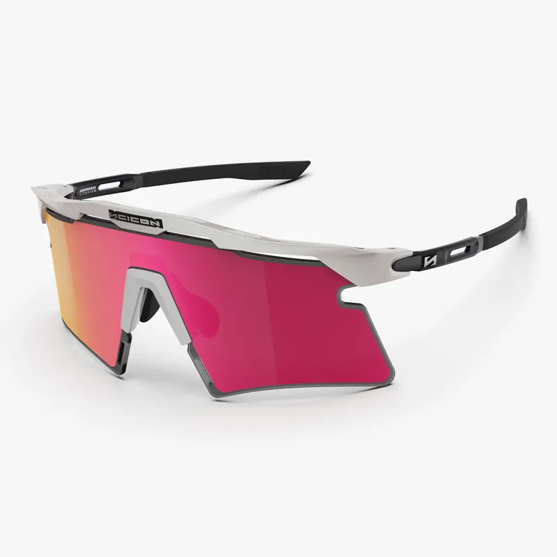 Gafas de sol SCICON AEROSHADE 2.0 TITANIUM White Metal Multimirror + Gafas rosas