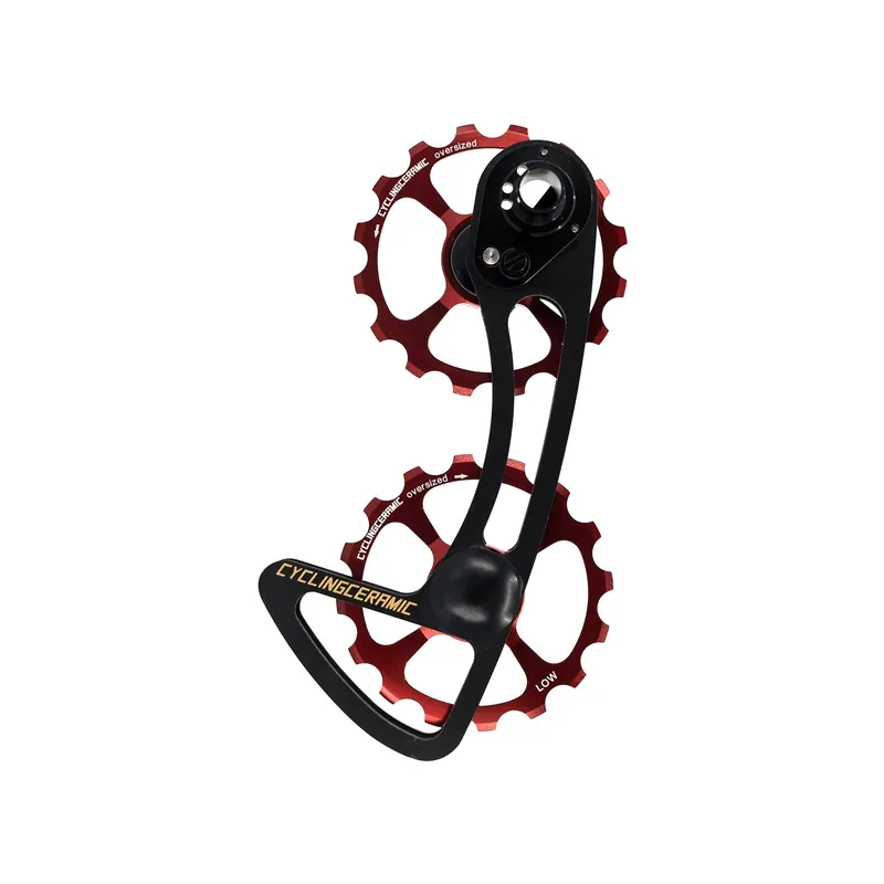 10/11V CYCLINGCERAMIC 16/16 Shimano Red Rear Derailleur Cage