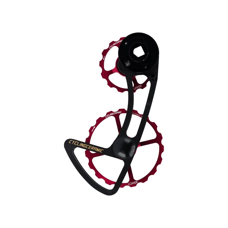 CYCLINGCERAMIC 12V Cambio trasero 14/19 Sram E-Tap AXS Rojo