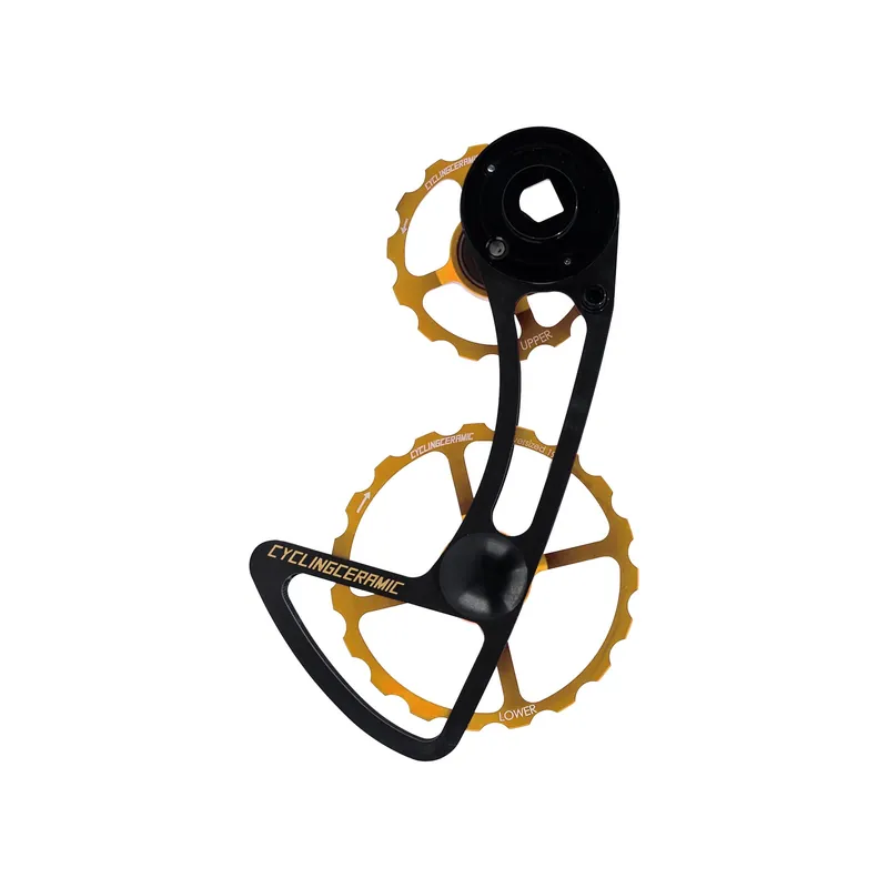 CYCLINGCERAMIC 12V Cambio trasero 14/19 Sram E-Tap AXS Gold