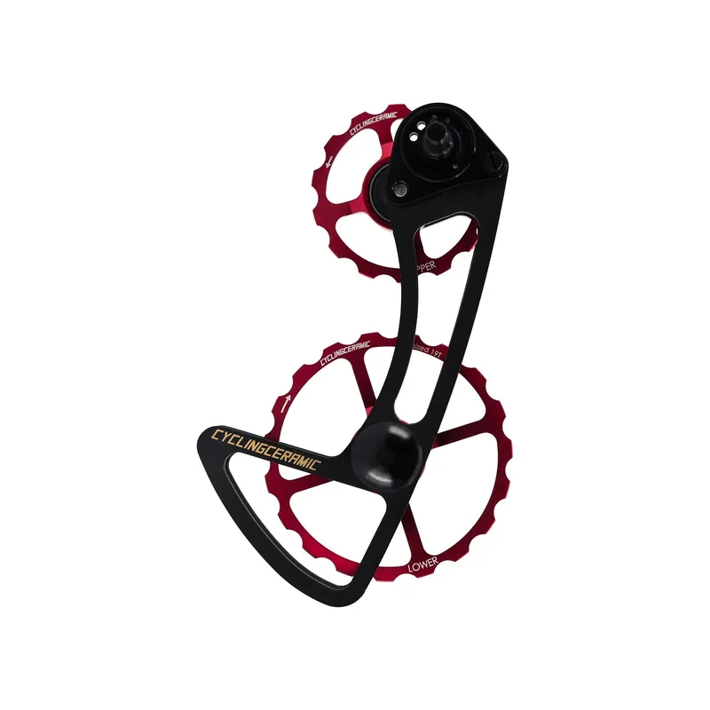 CYCLINGCERAMIC 11 Velocidad Cambio trasero 14/19 Sram E-Tap Rojo
