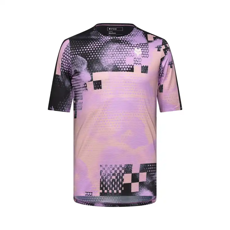 Maillot manga corta FOX FLEXAIR ASCENT PULSE Negro/Rosa