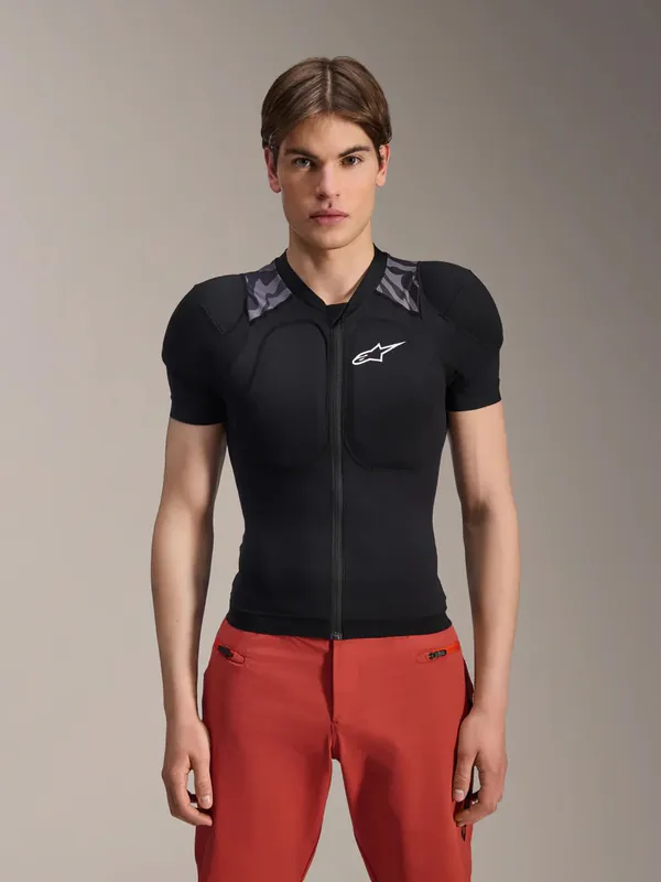 Chaleco de protección de manga corta ALPINESTARS A-MOTION PLASMA Negro/Camuflaje