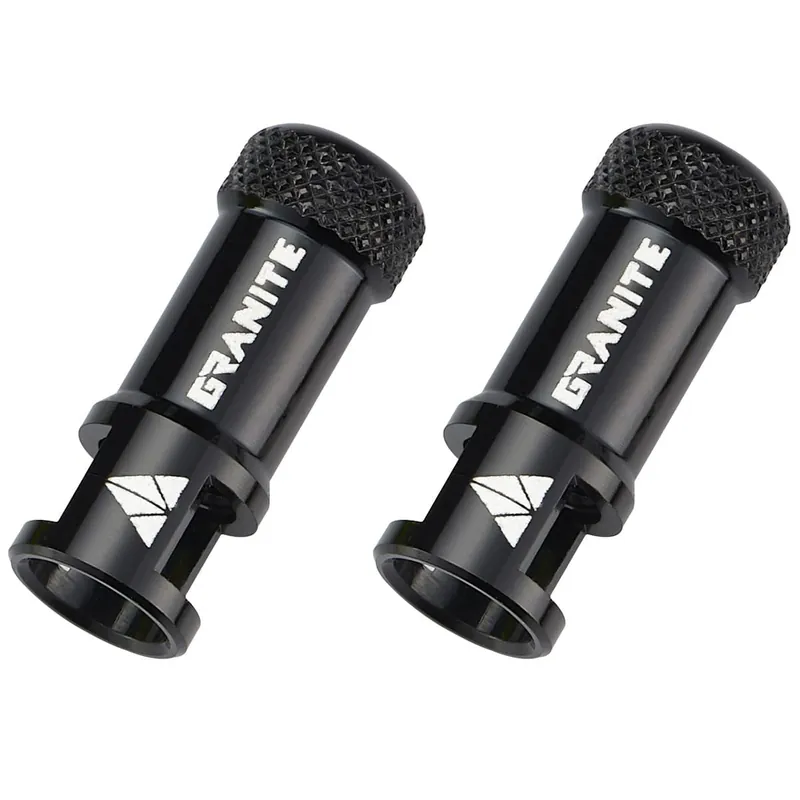 GRANITE DESIGN JUICY NIPPLE destapador de válvulas (x2) Negro