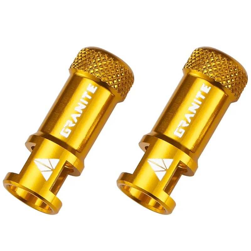 TAPÓN DE VÁLVULA DE DISEÑO GRANITO JUICY NIPPLE removedor (x2) Oro
