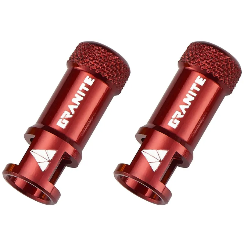 TAPÓN DE VÁLVULA DE GRANITO DESIGN JUICY NIPPLE (x2) Rojo
