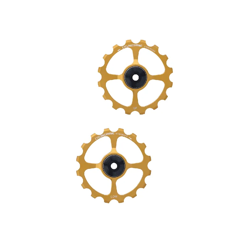 SHIMANO 10/11V CYCLINGCERAMIC OVERSIZE Rear Derailleur Cages Aluminium Gold