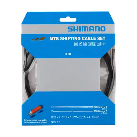 SHIMANO Kit de manguera y cable de desviador mono de polímero