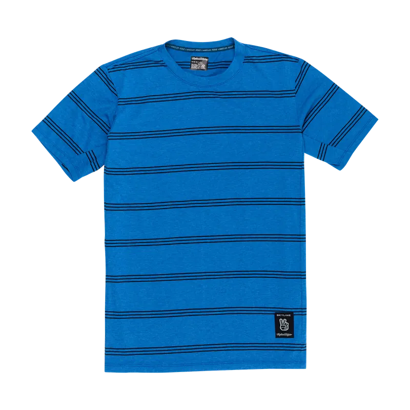 TROY LEE DESIGNS SKYLINE RIDE TEE WASH OUT Jersey Manga Corta Azul