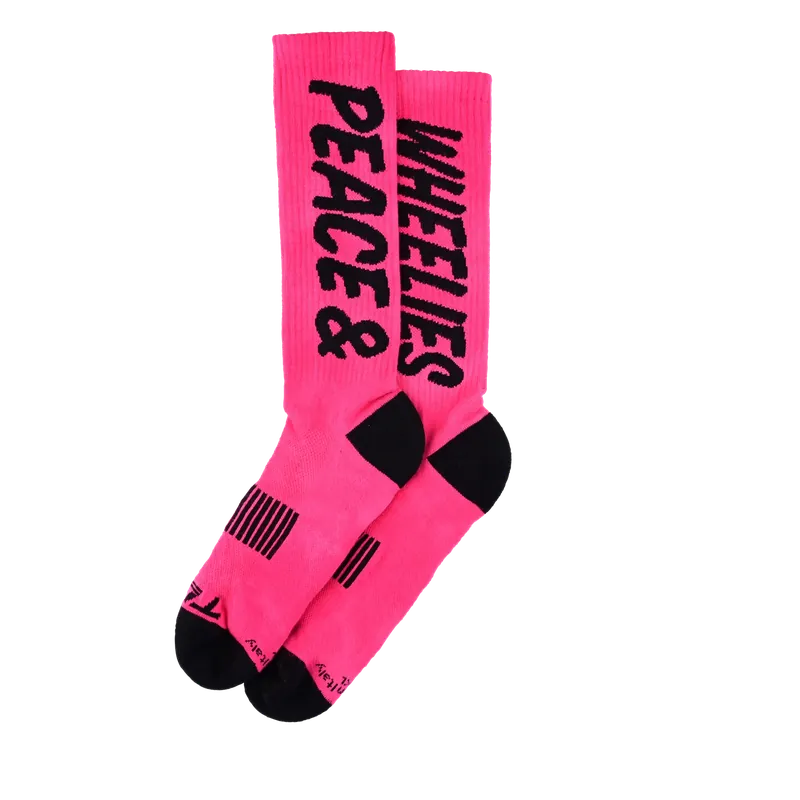 TROY LEE DESIGNS PERFORMANCE PEACE & WHEELIES Calcetines Fushia