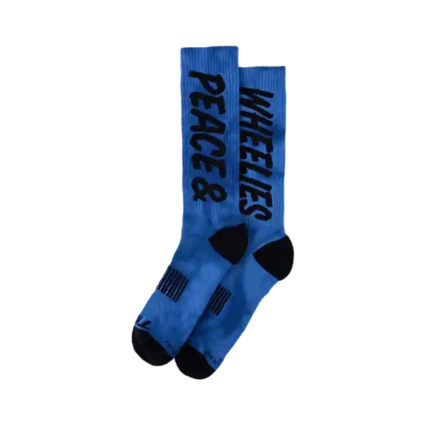 Troy Lee Design PERFORMANCE PEACE & WHEELIES Calcetines Azul